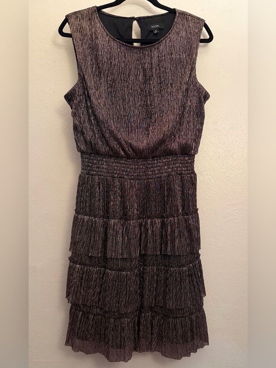 MSK Dresses & Skirts - MSK Shimmery Tiered Sleeveless Party Dress size M